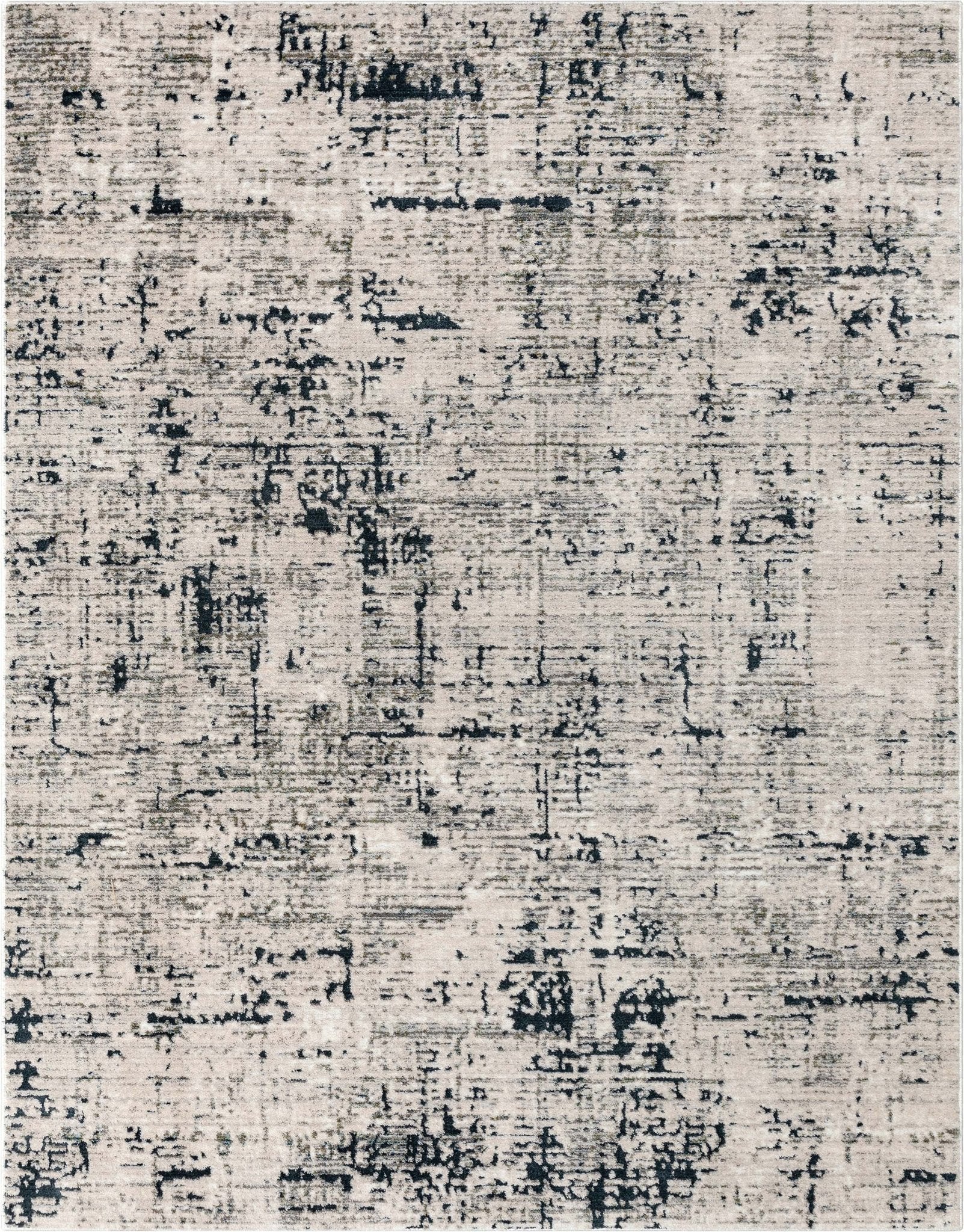Abstract Modern Distressed Grey Navy High-Low Rug、mySite、gigharbornorthrealestate
