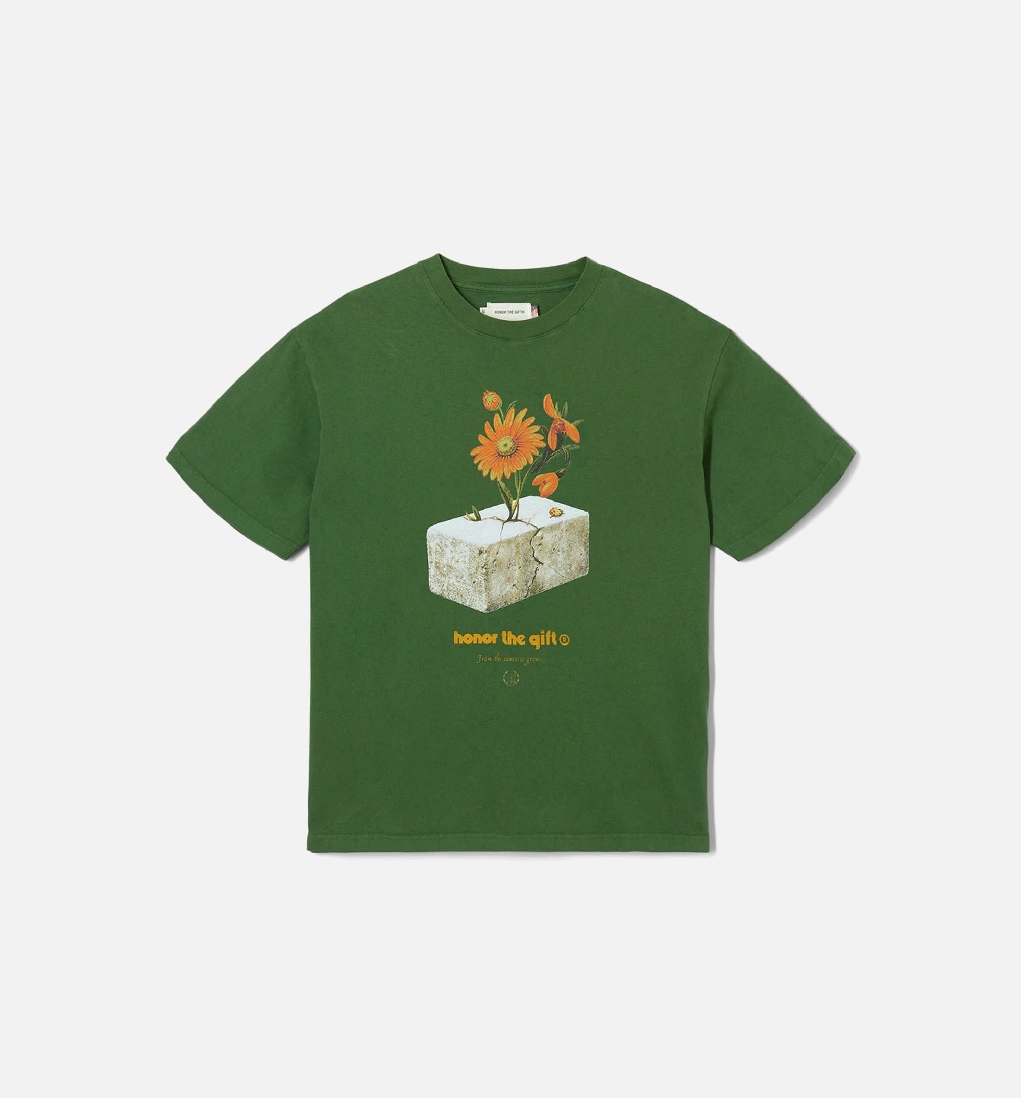 Inner City Love Short Sleeve Tee Mens T-Shirt - Green、mySite、dreamappss