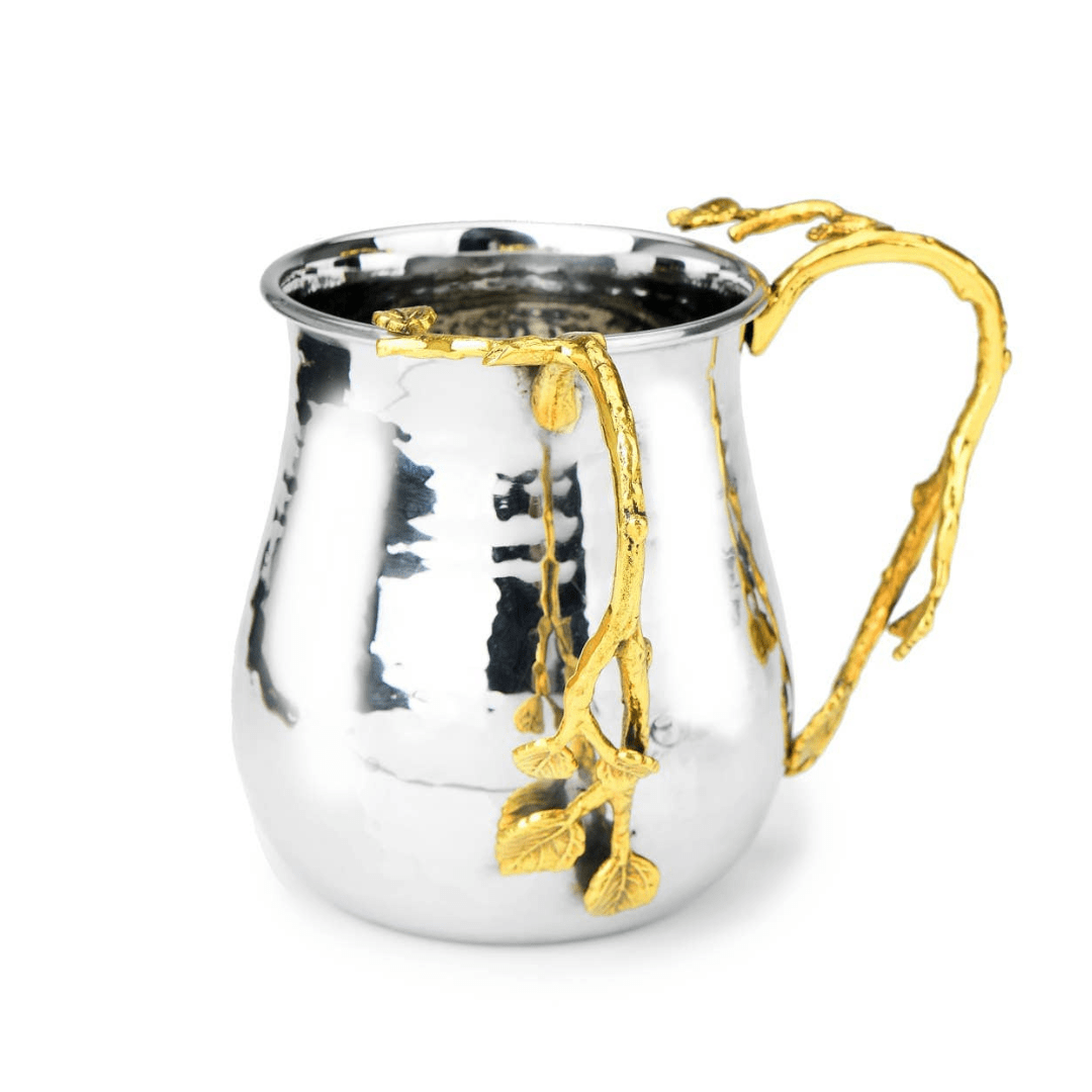 Wash Cup with Leaf Design - Two Tone、mySite、topwebapps