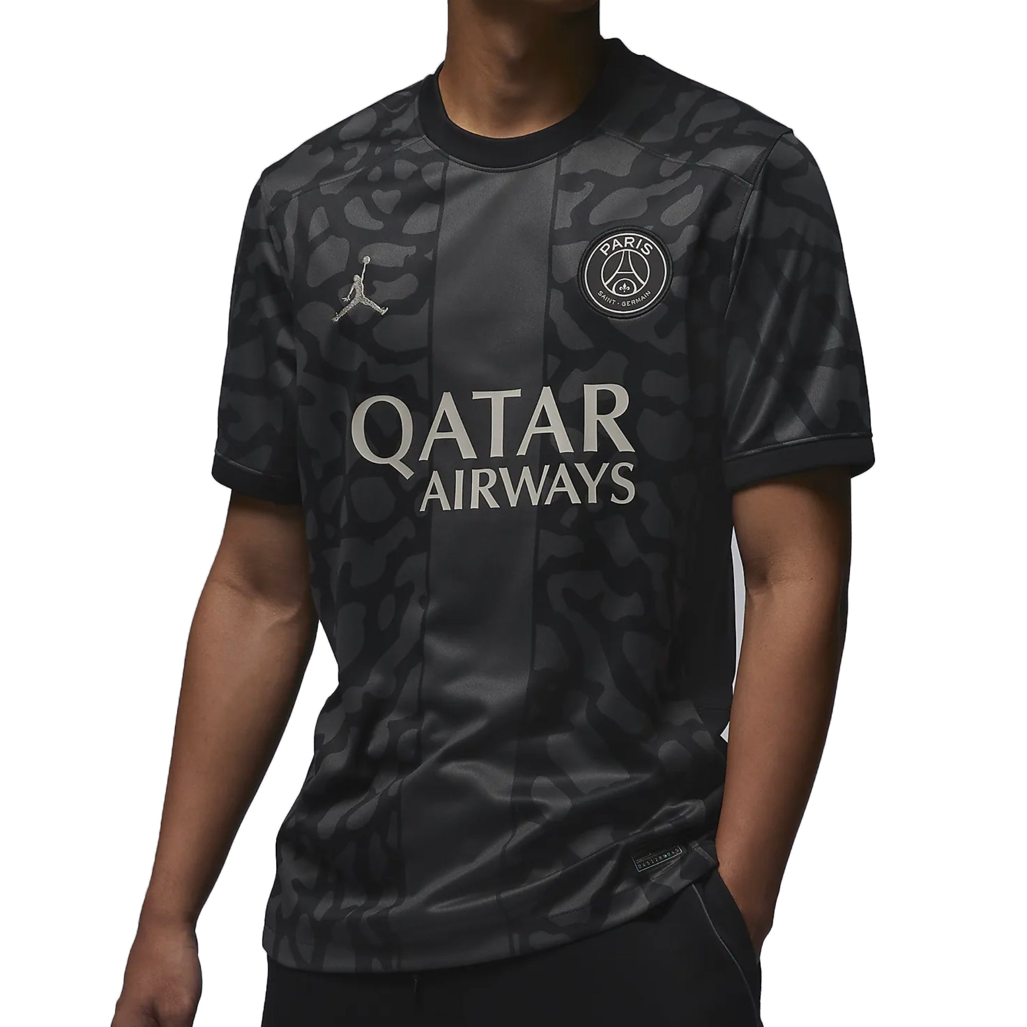 Nike Men's PSG 2023/24 Third Jersey Black/Stone、mySite、noshort