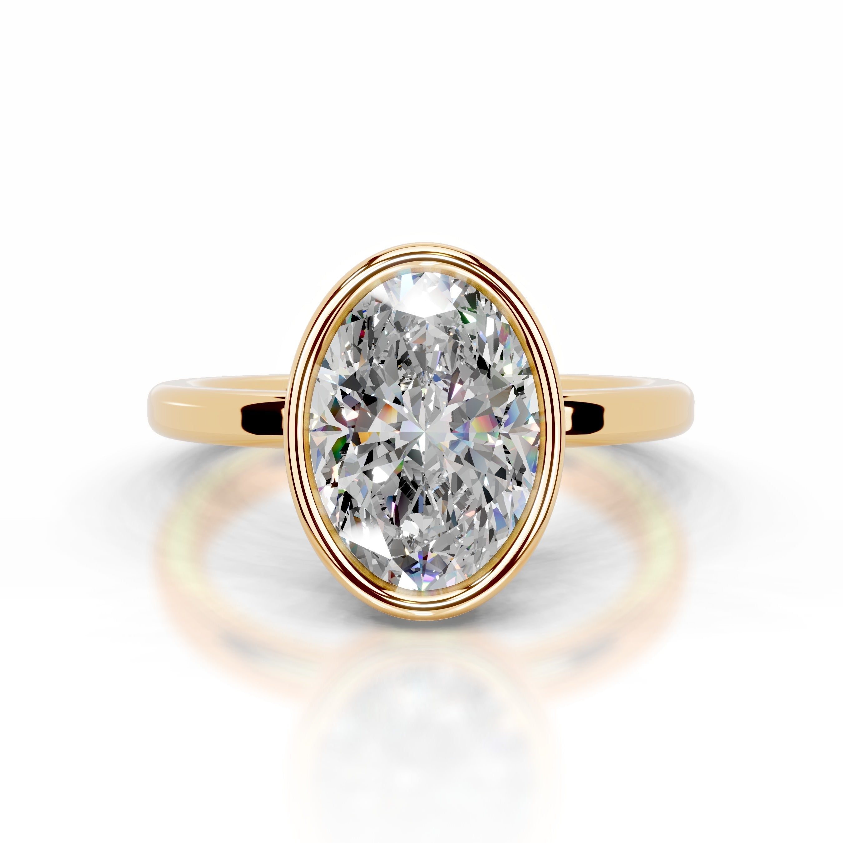 Dima Moissanite Ring - 18K Yellow Gold (RTS)、mySite、hinf8tx79