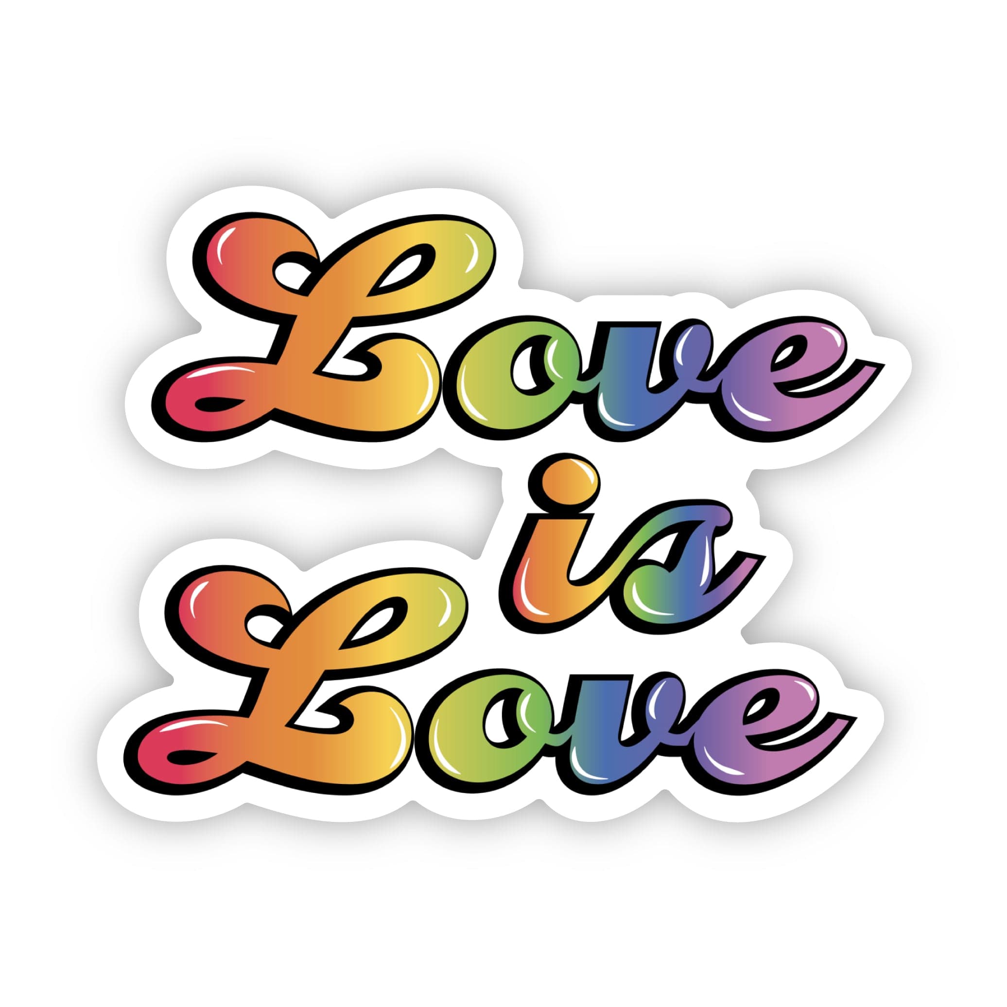  Love Is Love Pride Flag Sticker、mySite、elrpsem3k
