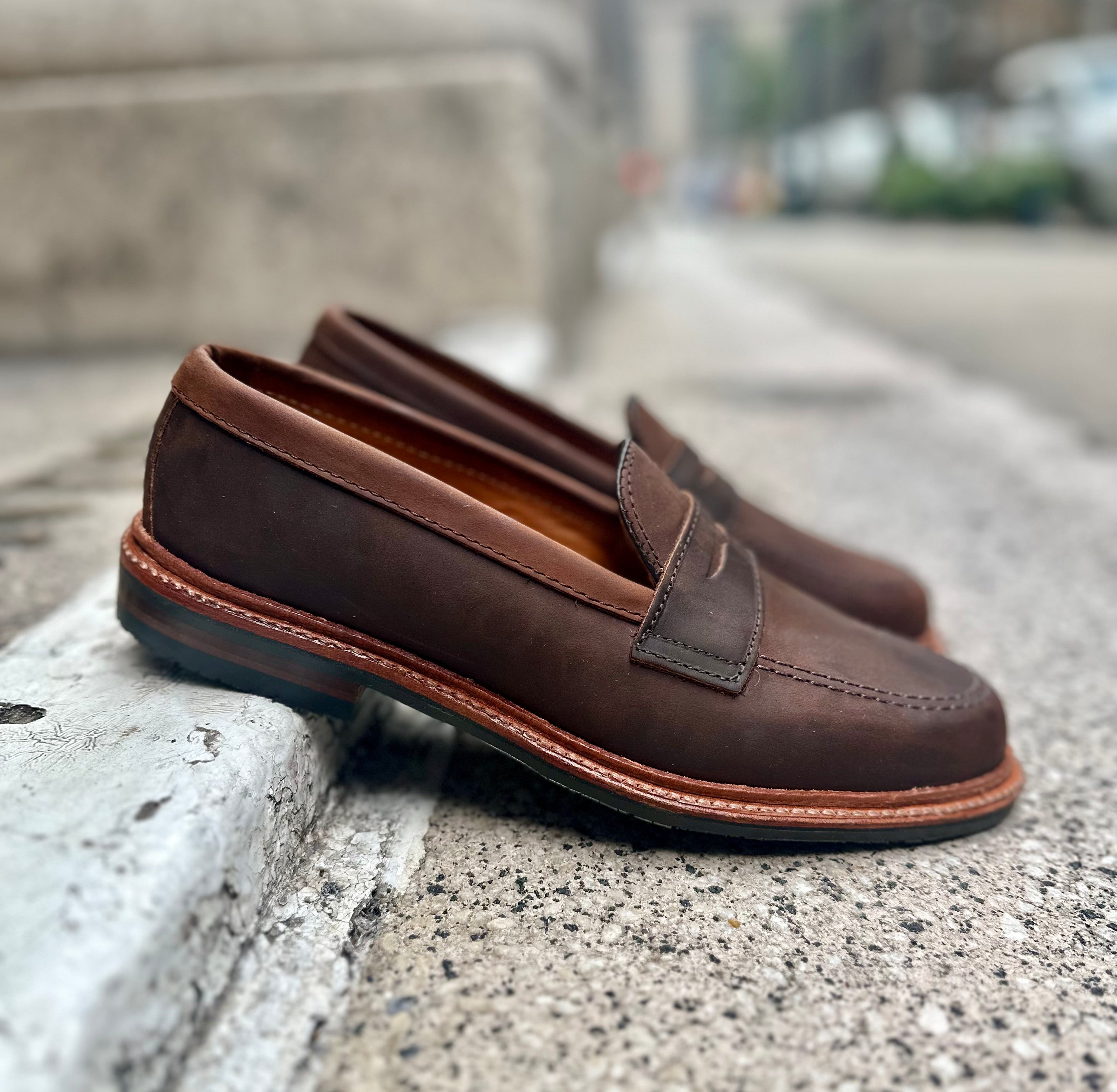  D2216L - Smooth Tobacco Chamois Penny Loafer、mySite、preschool7hills