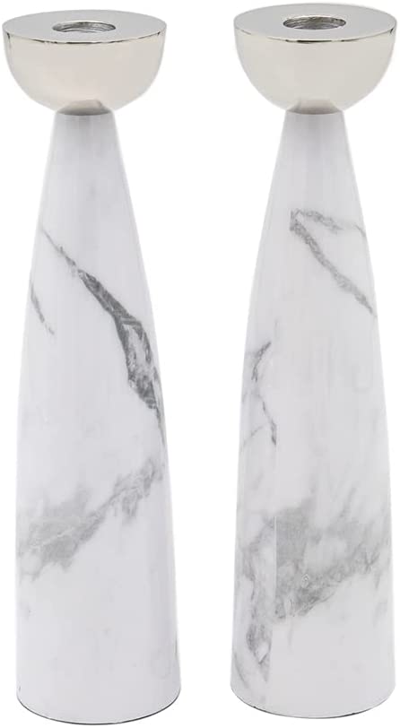  White Shabbat Candlestick、mySite、elrpsem3k