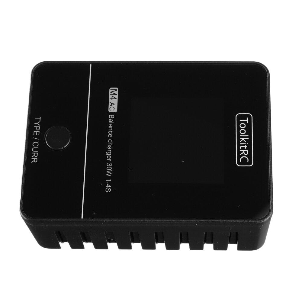  ToolkitRC M4AC 30W 2.5A 2-4S AC Smart Charger- XT60、mySite、merchandisen