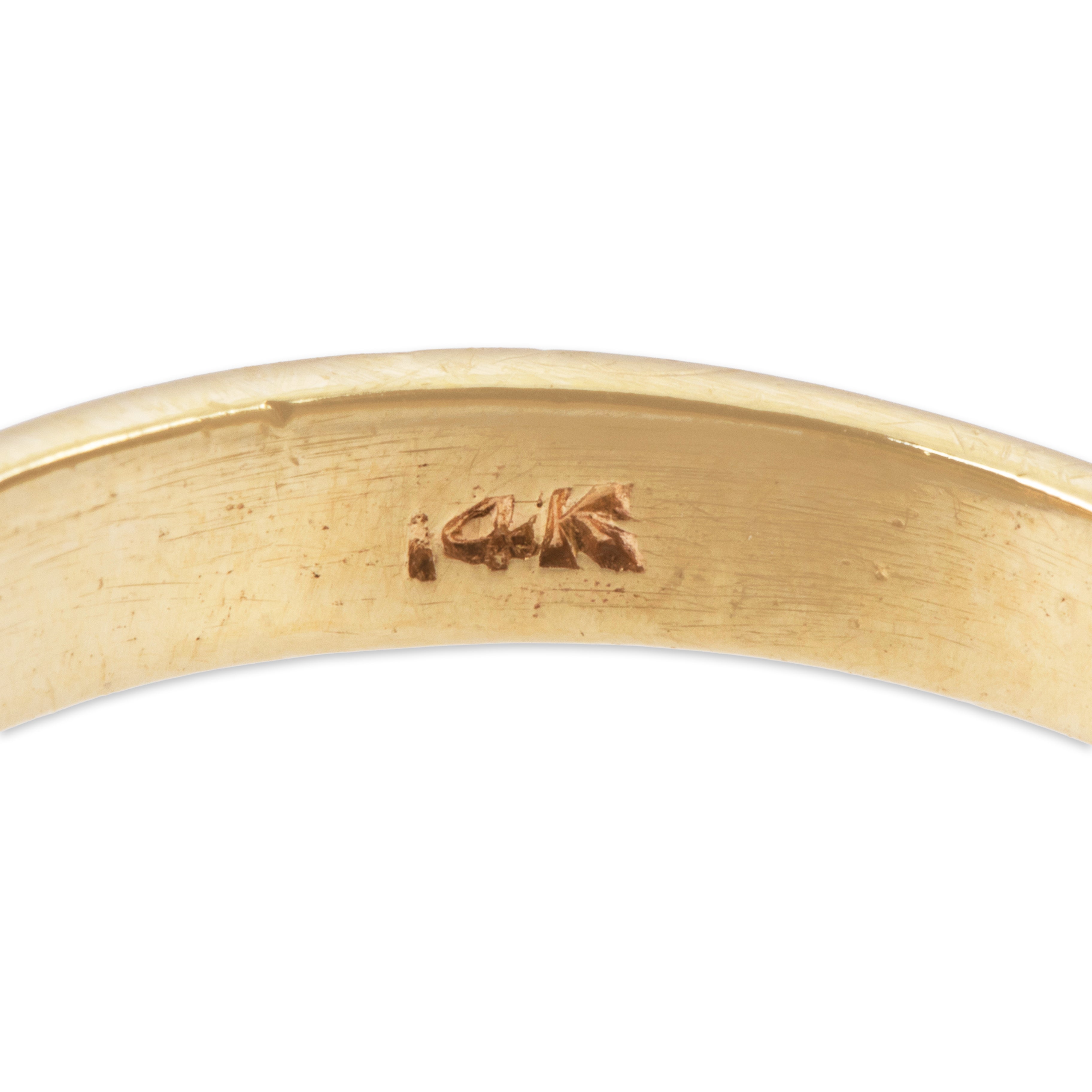 Vintage 14k Yellow Gold 4.4ct Jade Diamond Claw Prong Cocktail Ring 6.75、mySite、hinf8tx79