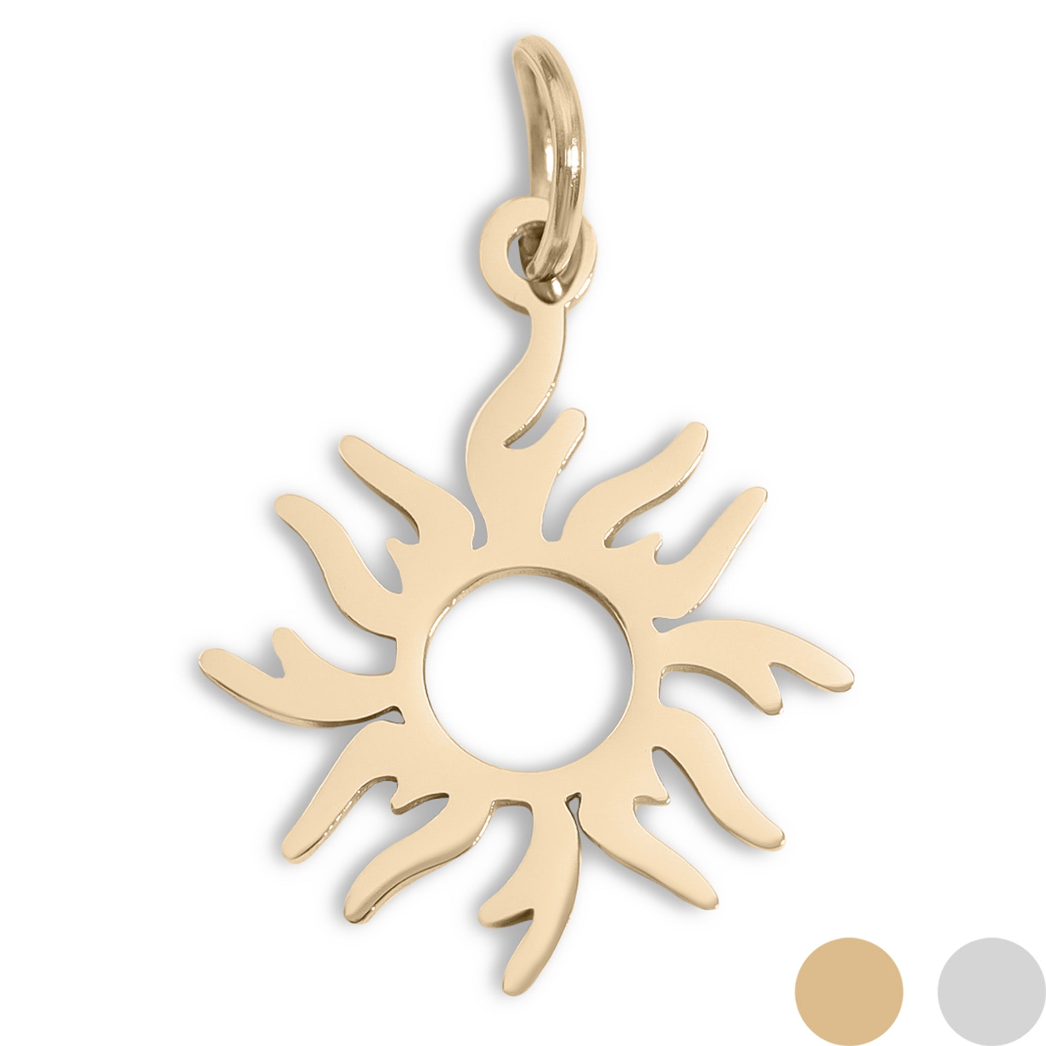 18K Gold PVD Stainless Steel Sunburst Charm / PDL0200、mySite、dreamappss