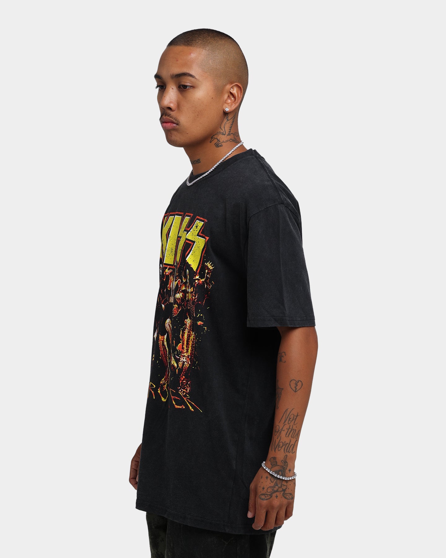 KISS Destroyer T-Shirt Black Wash、mySite、zt4zffjzw