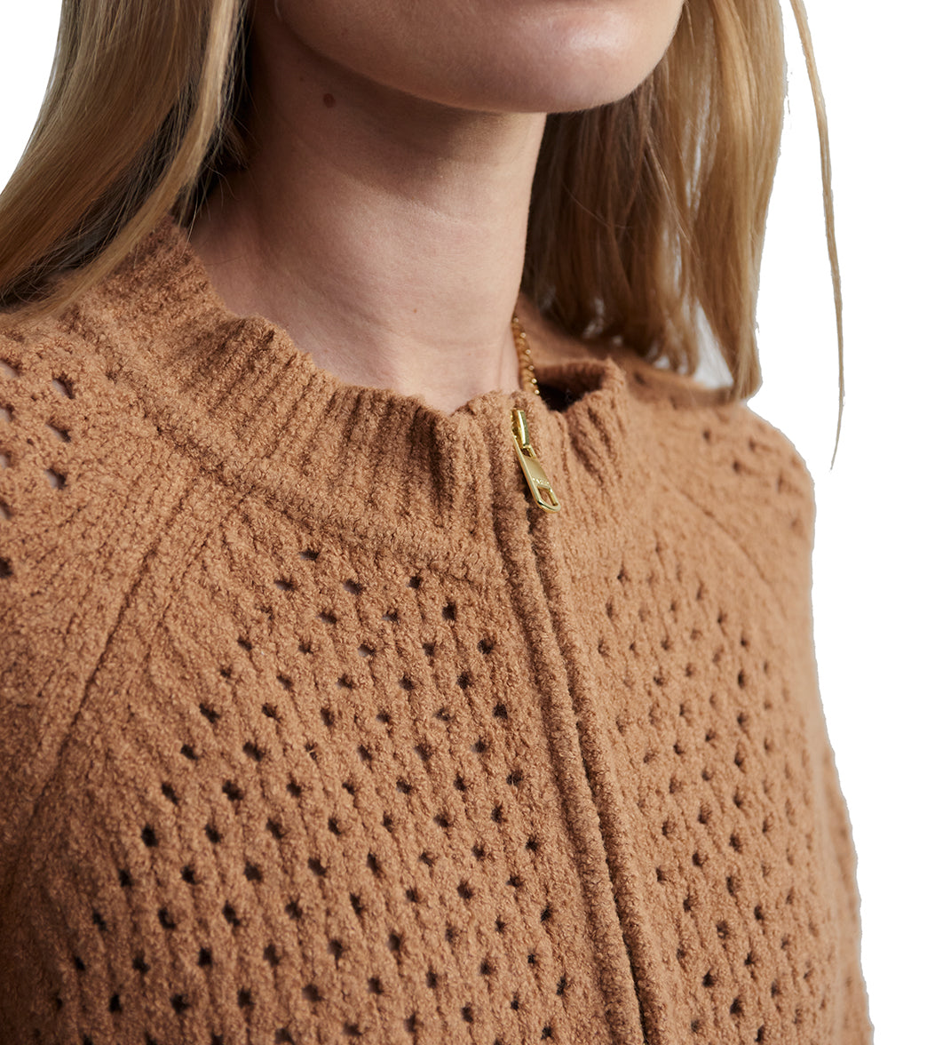 Varley Marta Boucle Knit Jacket、mySite、noshort