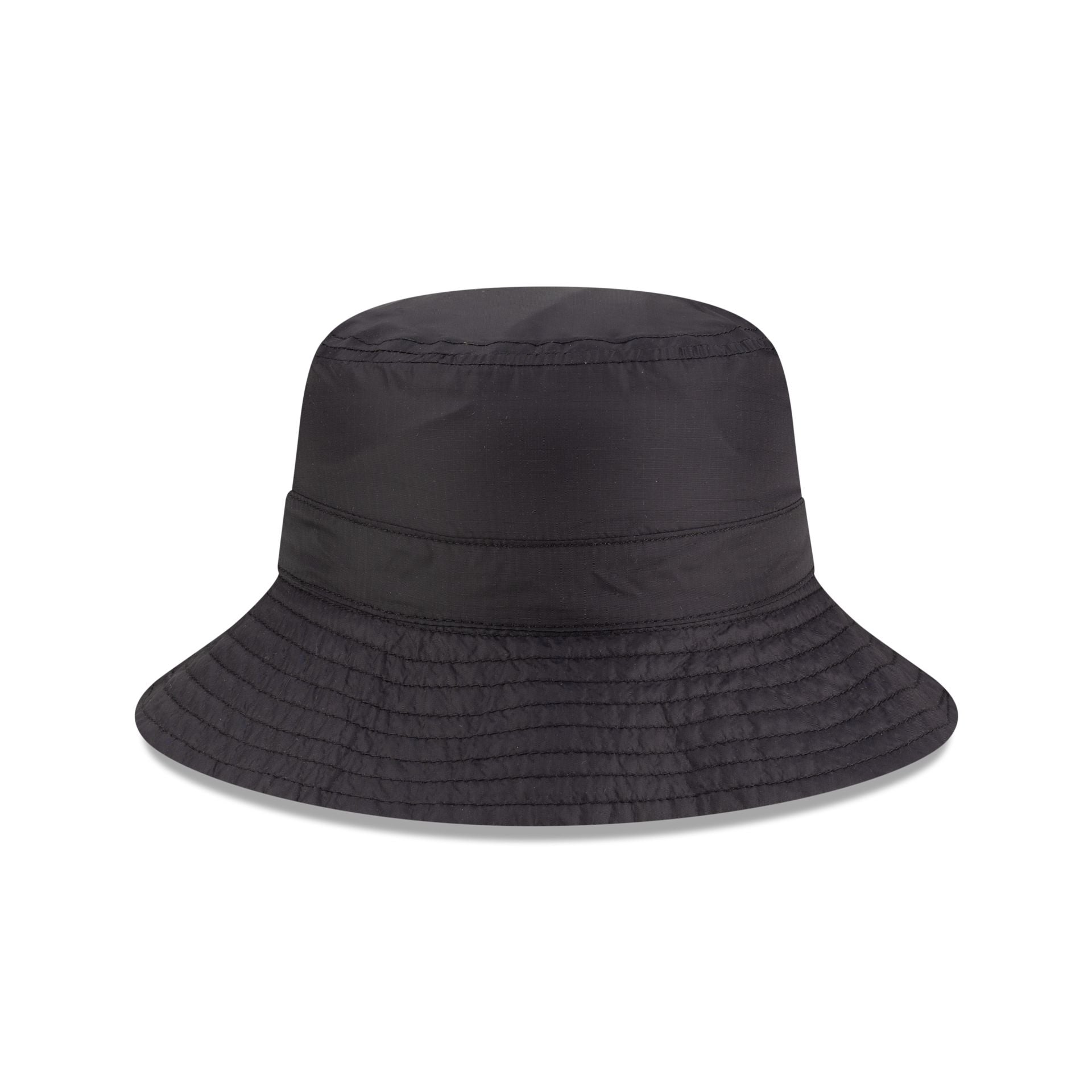 New Era Cap Packable Ripstop Black Bucket Hat、mySite、vikingsvslions