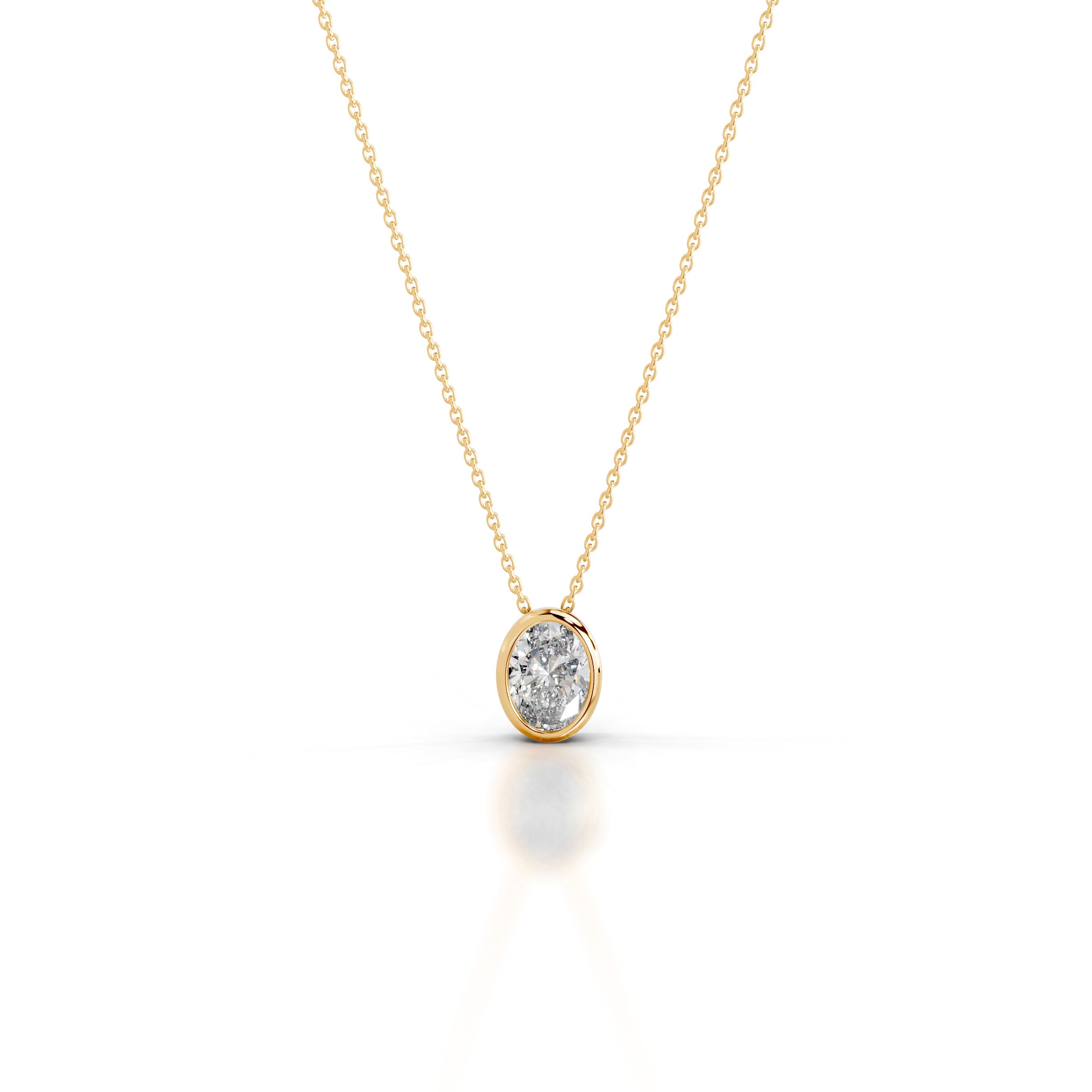 Gianna Lab Grown Diamond Pendant - 18K Yellow Gold、mySite、hinf8tx79