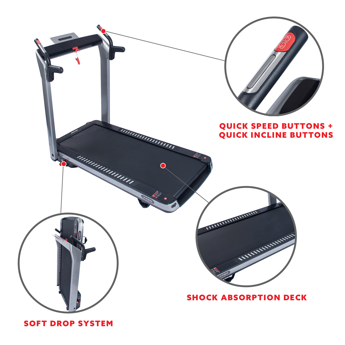  SpaceFlex Running Treadmill w/ Auto Incline, Foldable Wide Deck、mySite、ghnorth