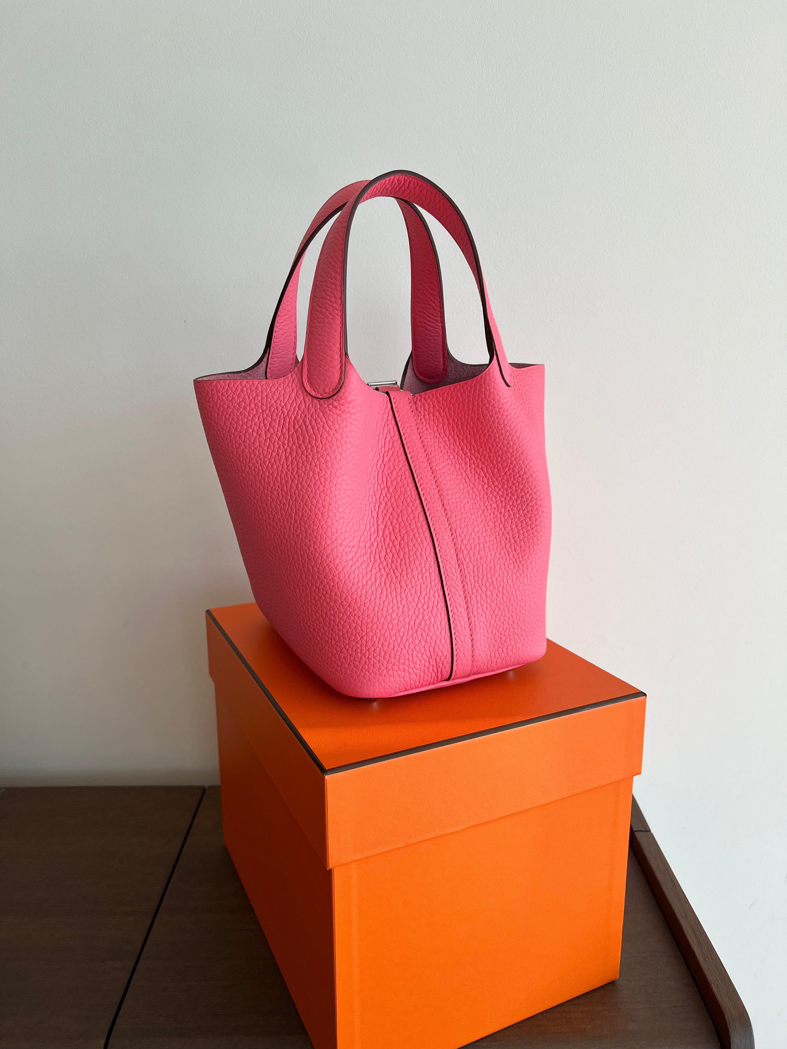 Hermès Picotin 18cm Rose Azalee PHW、mySite、garminoutage.com