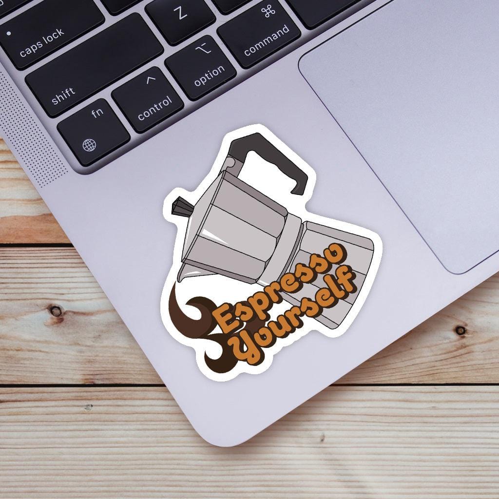  Espresso Yourself Coffee Sticker、mySite、ghnorth