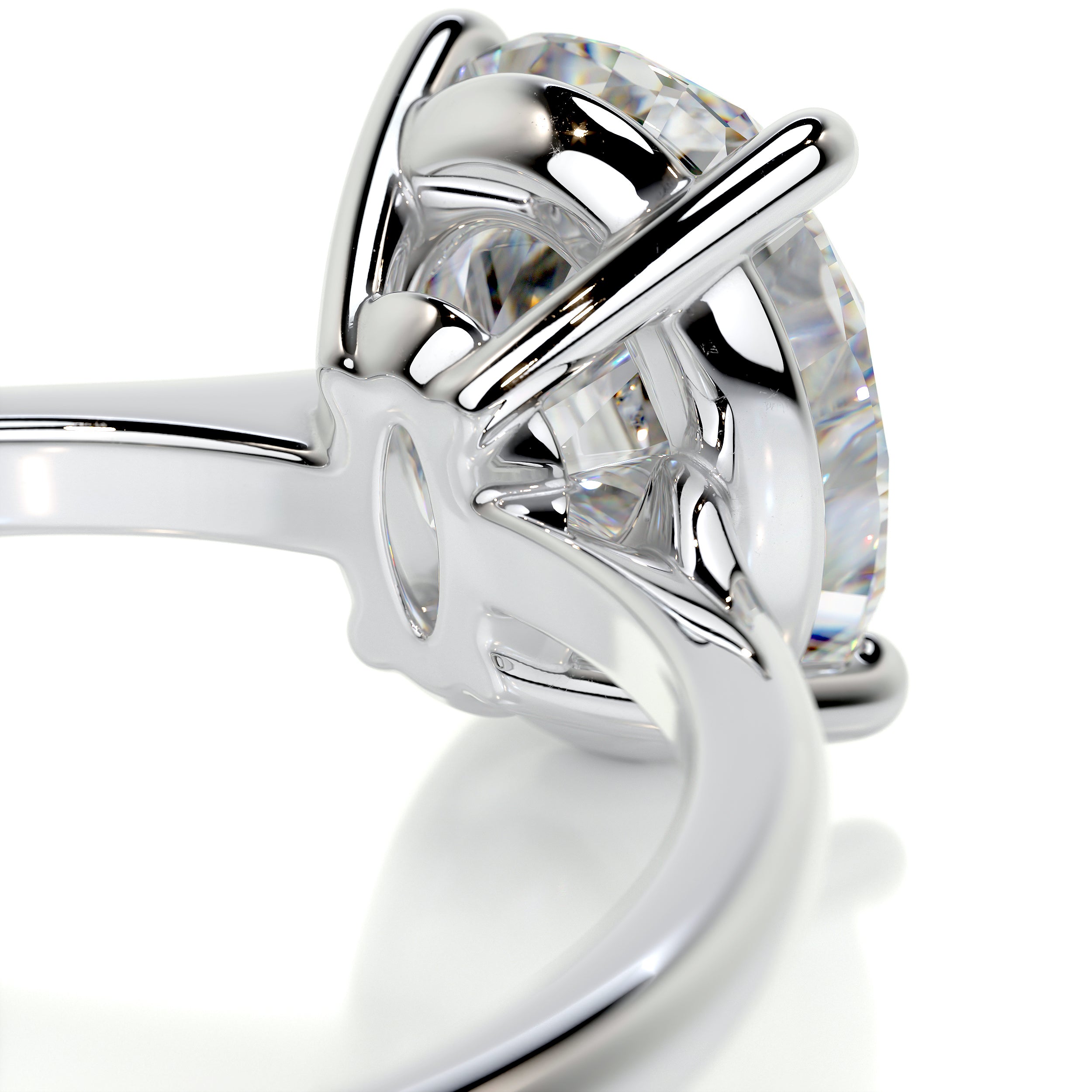 Julia Moissanite Ring -14K White Gold、mySite、hinf8tx79