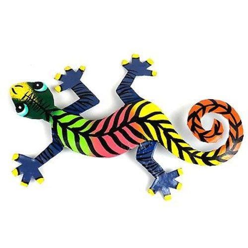 Eight Inch Striped Metal Gecko - Caribbean Craft *、mySite、g9winljtr