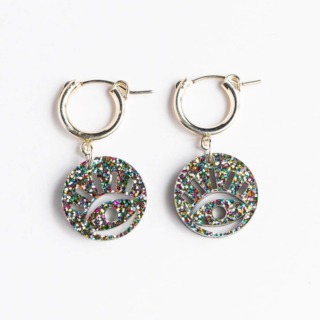 Aria Hoops - Multi Glitter、mySite、topwebapps