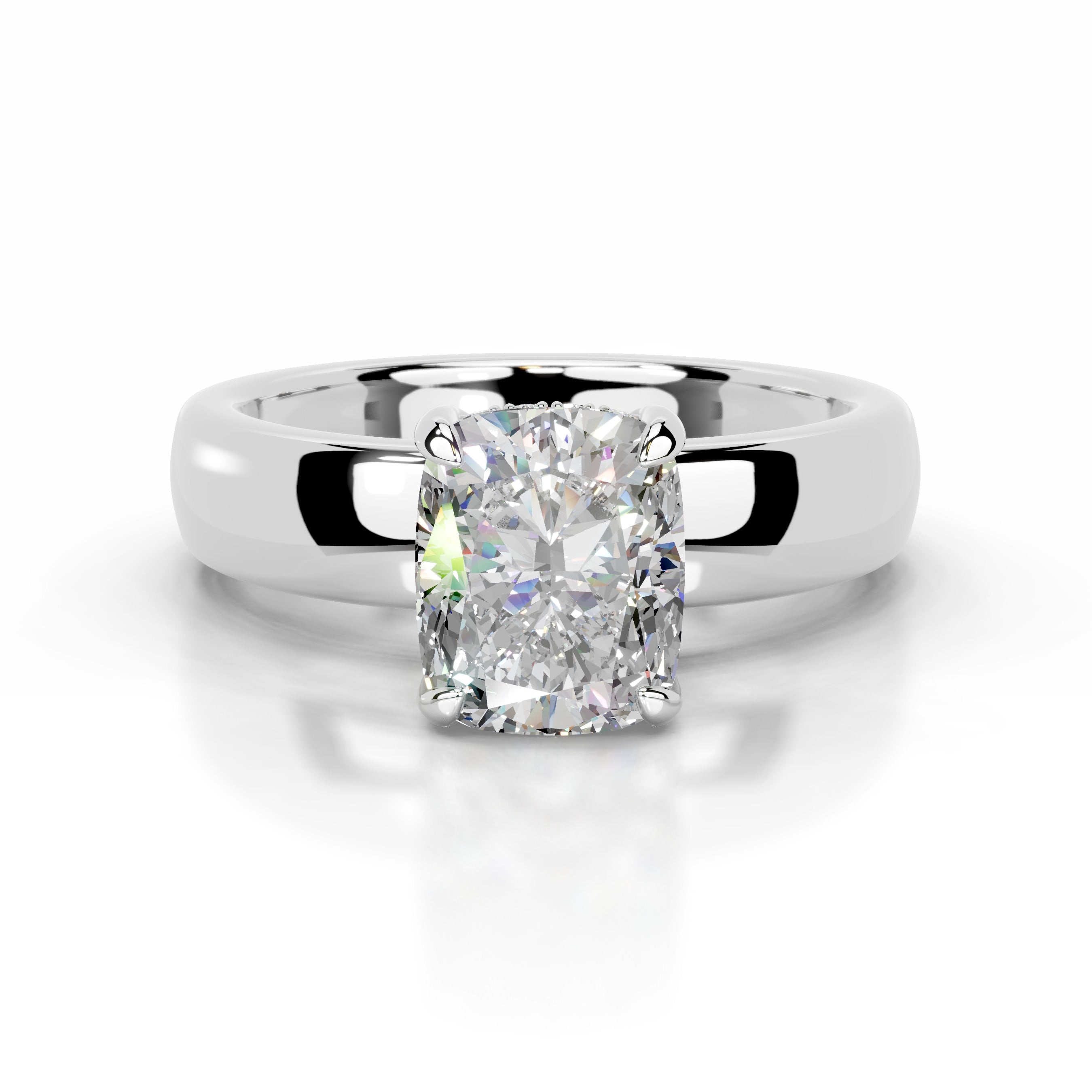 Lux Moissanite & Diamond Ring - Platinum、mySite、hinf8tx79