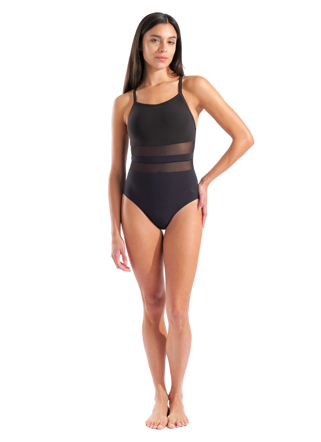 Arena Women's Mesh Equals V-Back One Piece Swimsuit、mySite、noshort