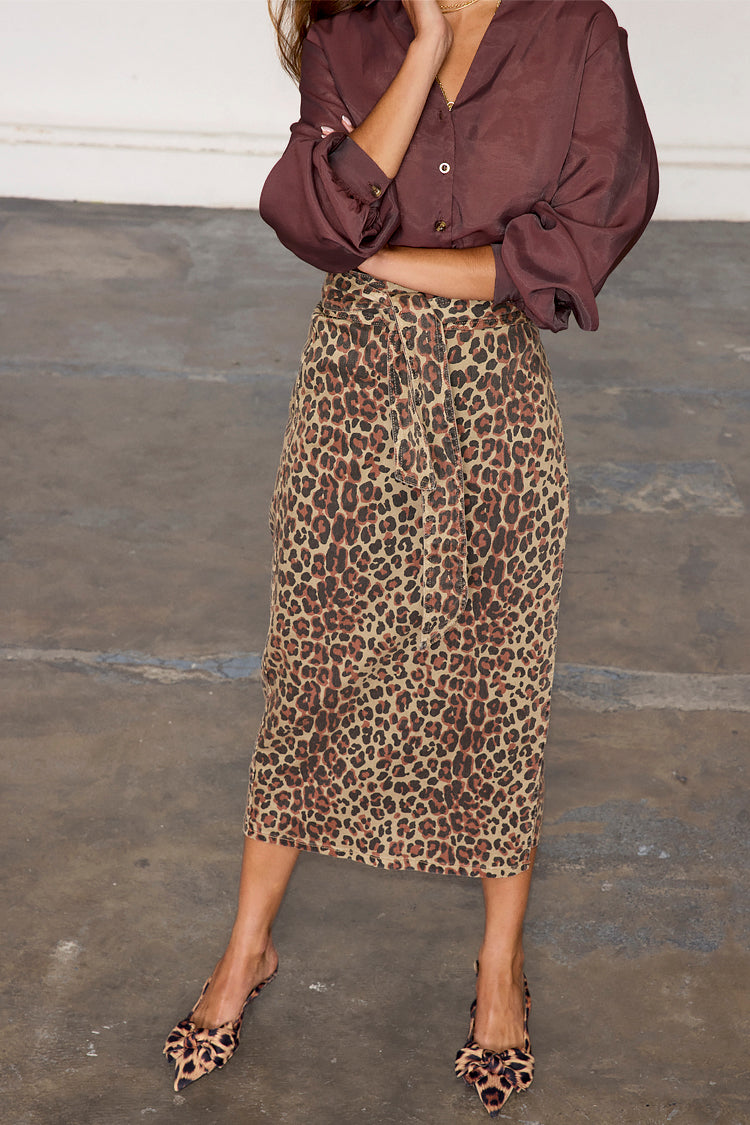 Leopard Lucia Denim Jaspre Skirt、mySite、solidvoid