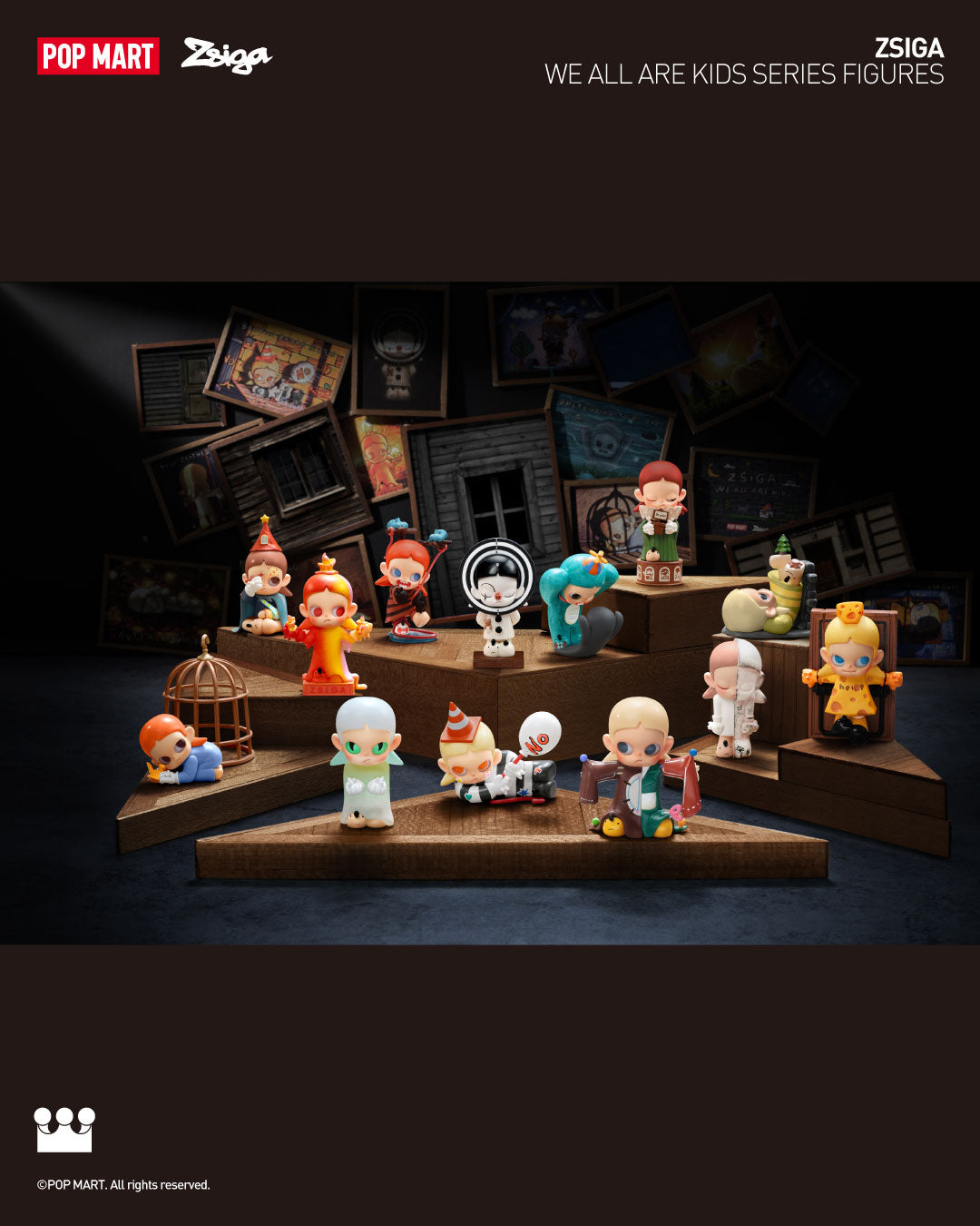  POP MART Zsiga We All Are Kids Series Figures、mySite、greenlandpopulation