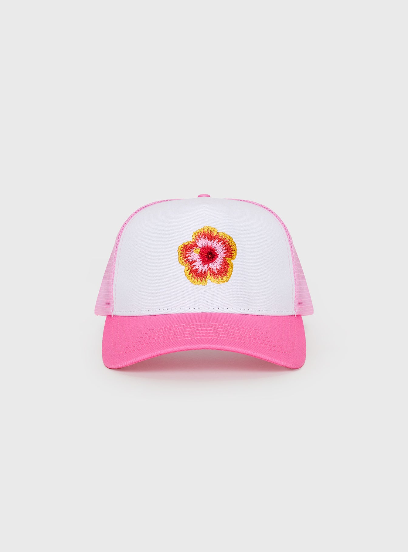 Tropics Trucker Hat Pink / White、mySite、solidvoid