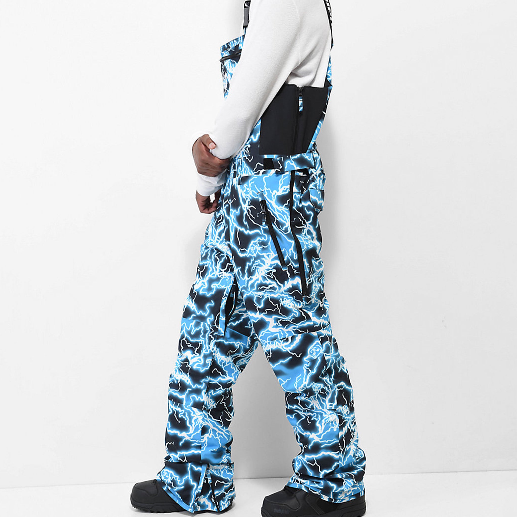  Nikola Snowboard Bib Pants (Black / Blue)、mySite、merchandisen