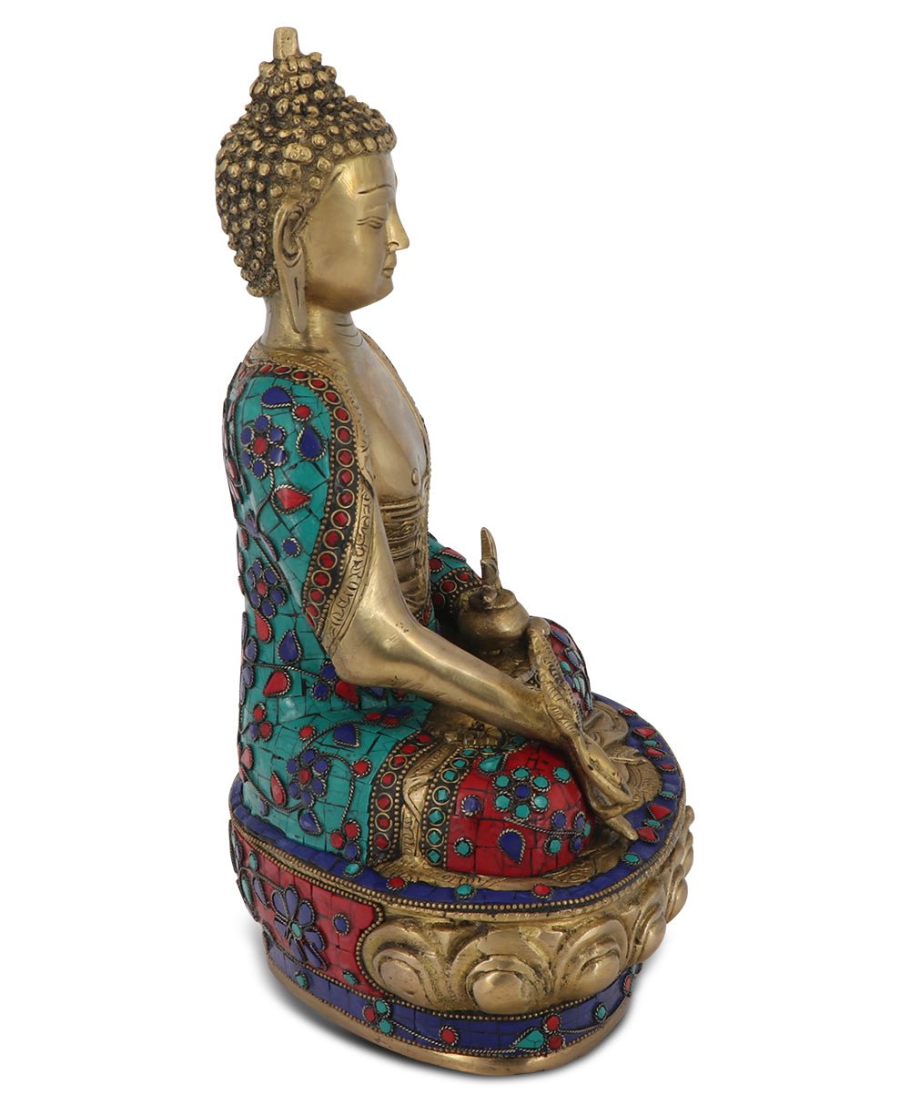 Colorful Brass Healing Medicine Buddha Statue、mySite、topwebapps