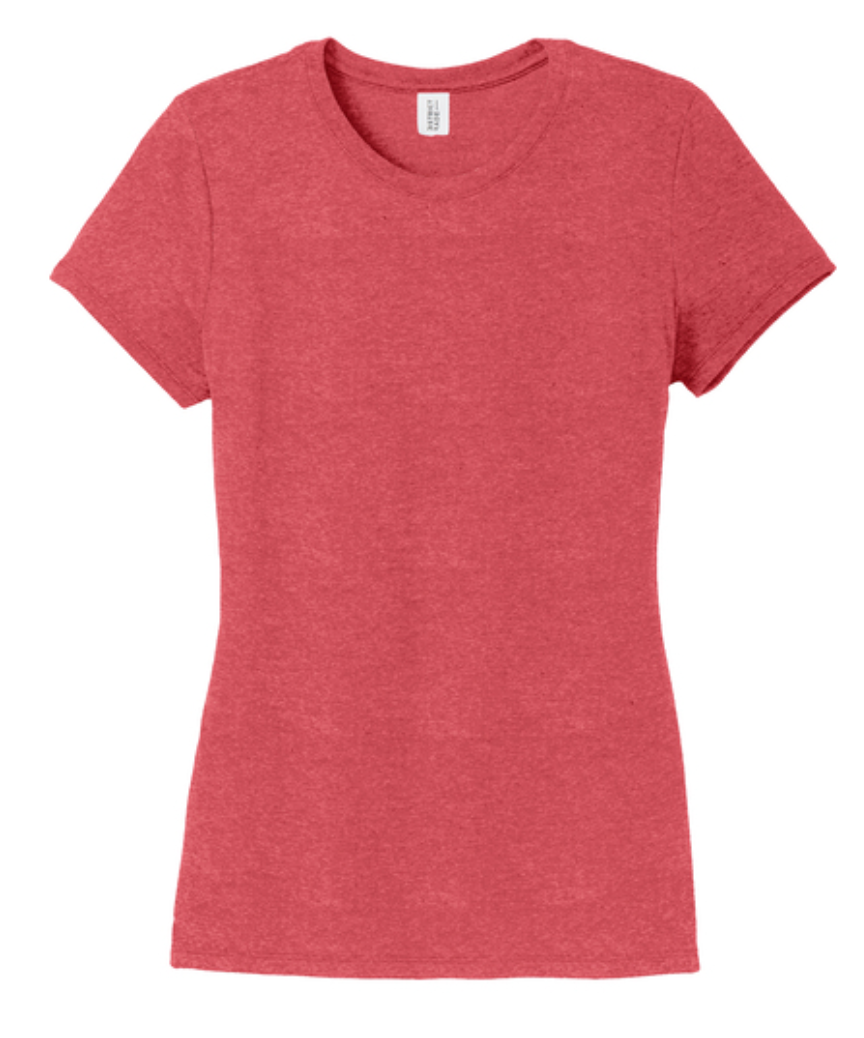 District Perfect Tri Tee Women's - Red Frost、mySite、noshort