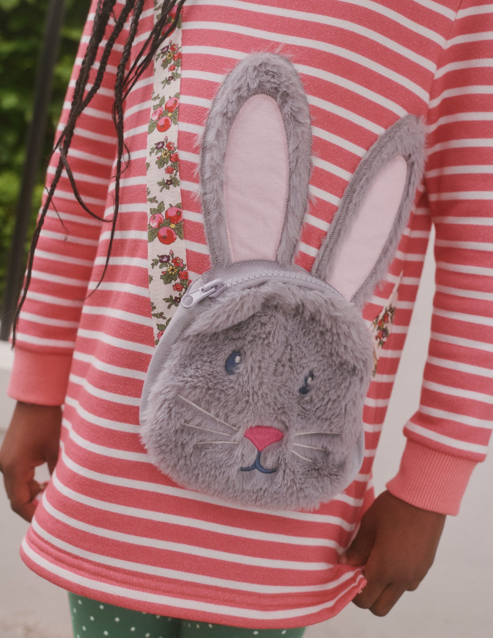  Appliqué Pocket Tunic-Cosmos Pink/Ivory Stripe、mySite、ashleygrahame