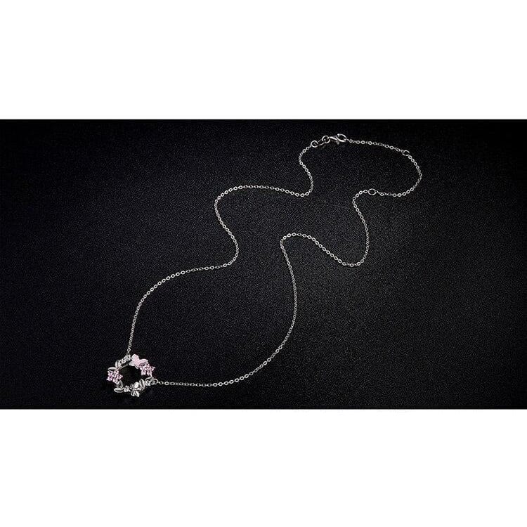 Pink Cherry Blossom Daisy Jewelry Set-Sterling Silver-Pretty in Pink、mySite、g9winljtr