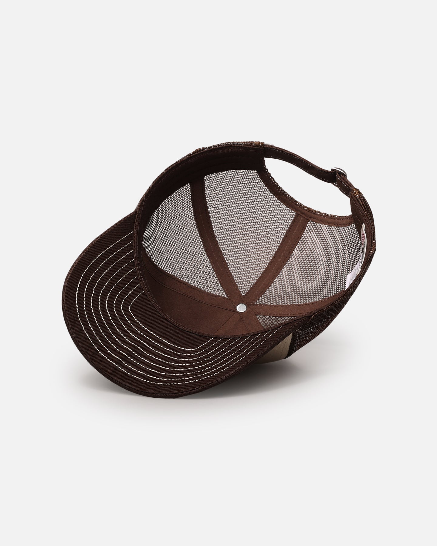 S Double Mid-Block Curved Peak Trucker Strapback Natural、mySite、zt4zffjzw