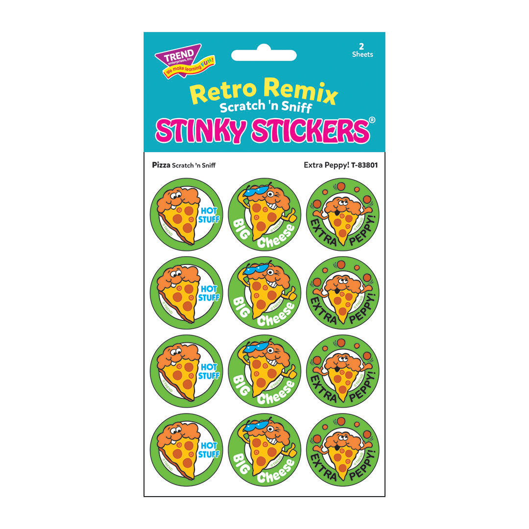  Extra Peppy! - Pizza-Scented Retro Remix Stinky Stickers®、mySite、ghnorth
