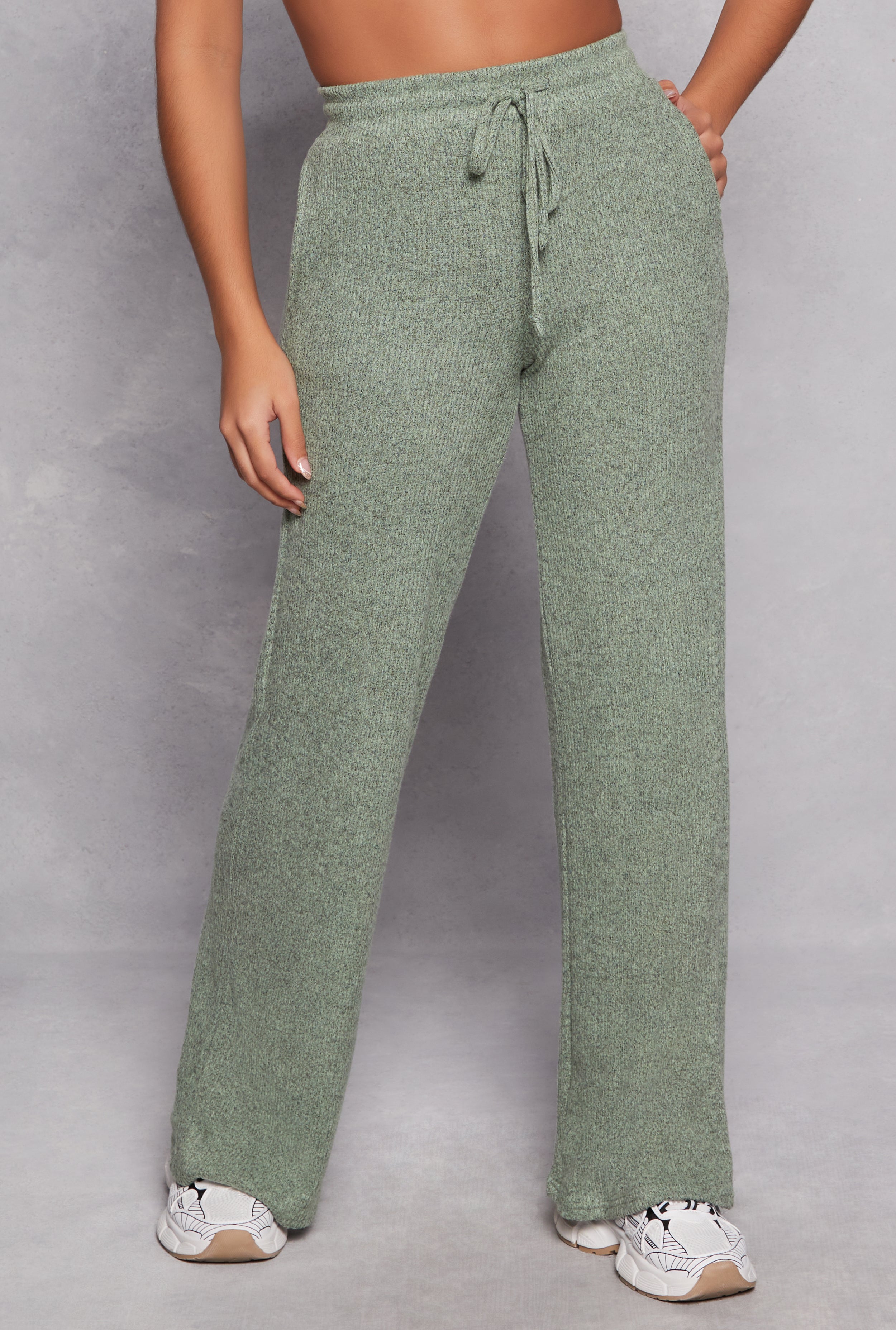 Daisy Ribbed Knit Wide Leg Pants、mySite、camillekostekn