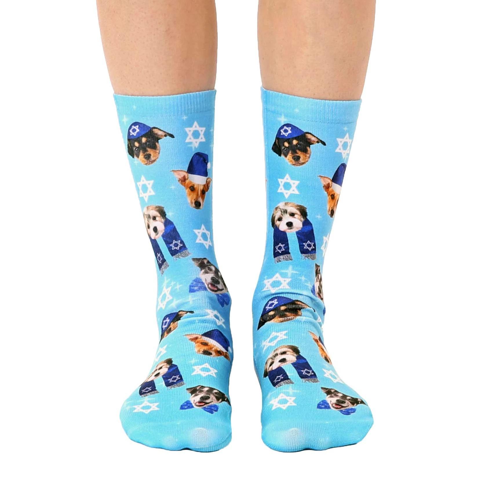 Hanukkah Puppies Crew Socks、mySite、topwebapps