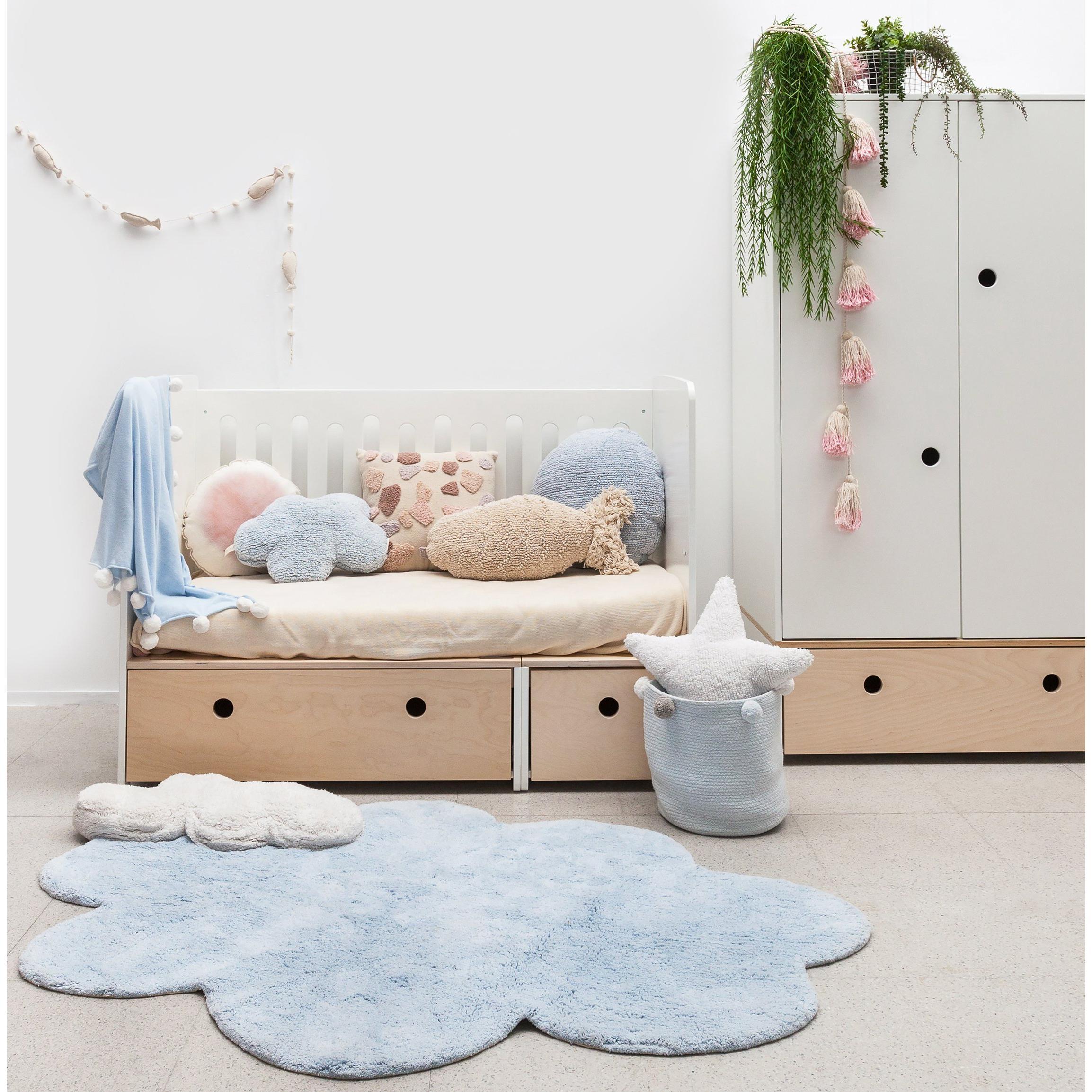 Puffy Dream Blue Machine Washable Nursery Baby Area Rug、mySite、gigharbornorthrealestate