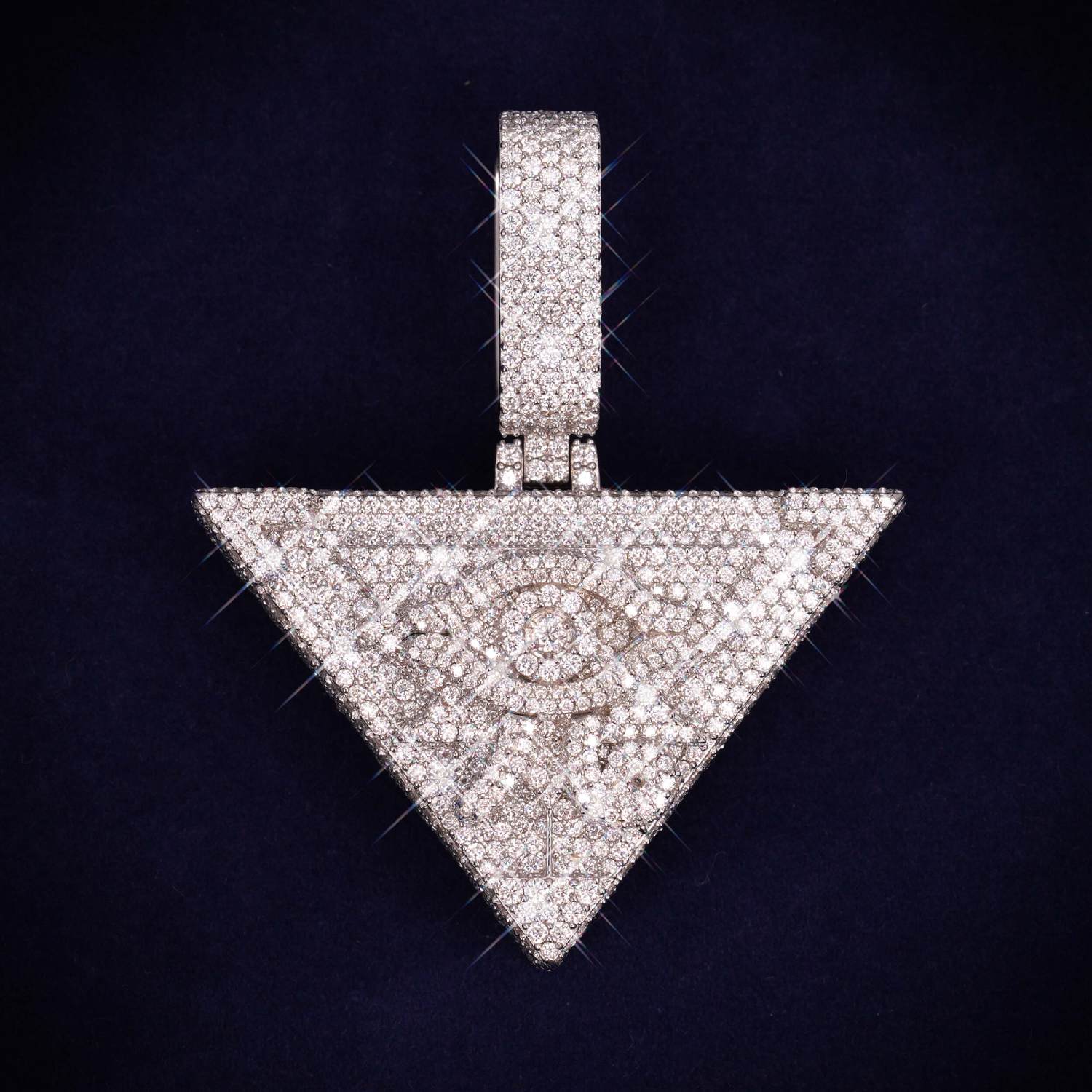 ILLUMINATI Custom Moissanite Pendant 14K Gold、mySite、hinf8tx79
