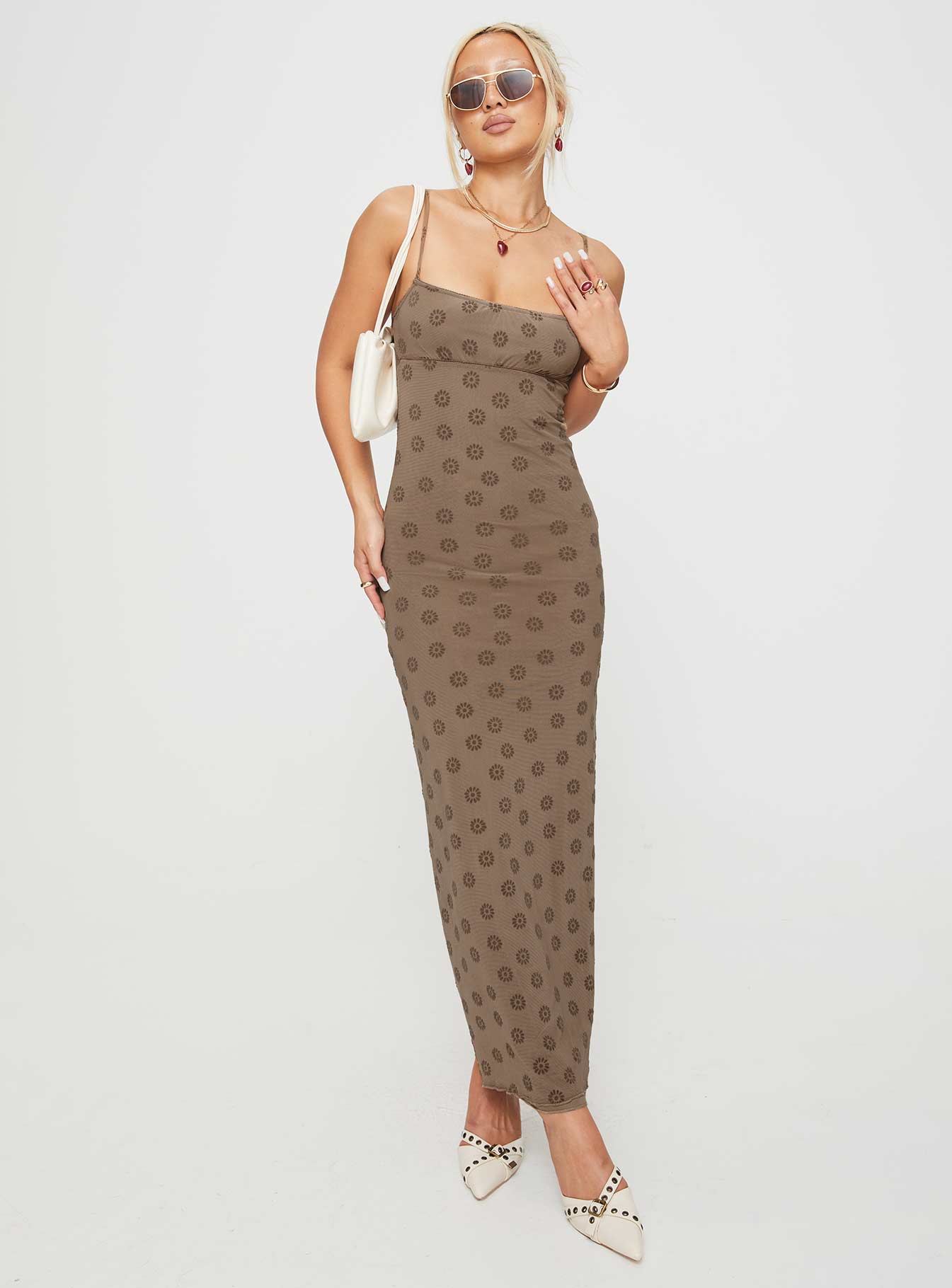 Darsih Maxi Dress Light Brown、mySite、solidvoid