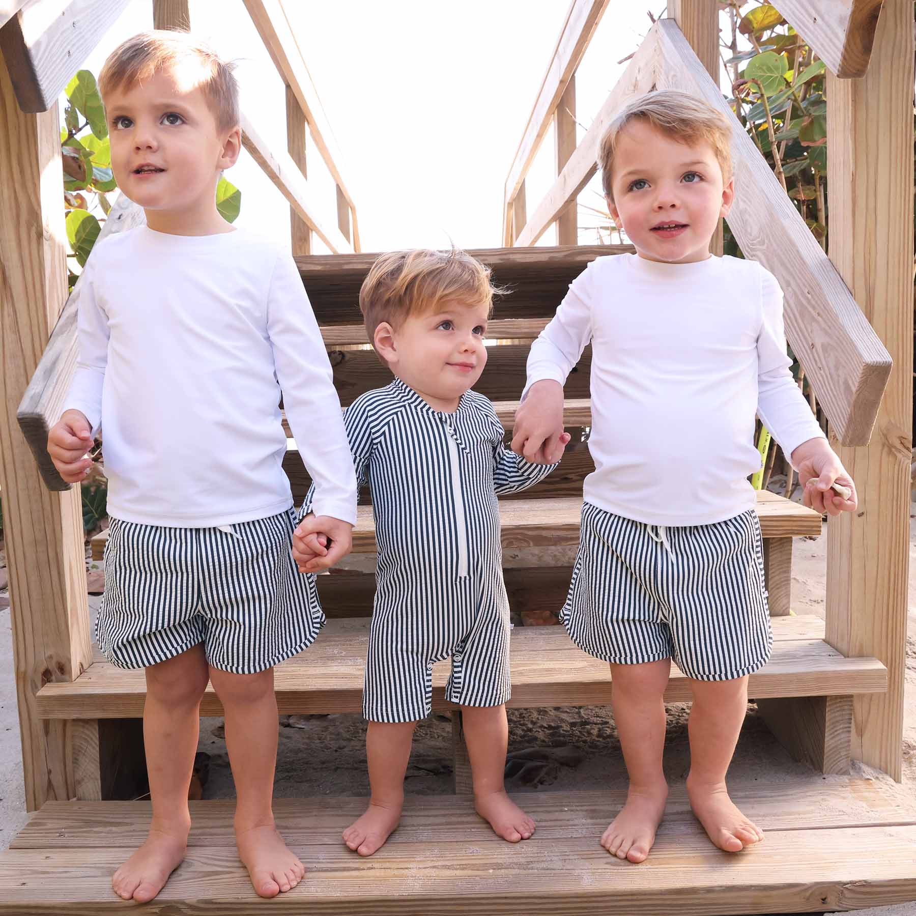  Boy's Swim Trunks | Seersucker Navy、mySite、layawaytickets