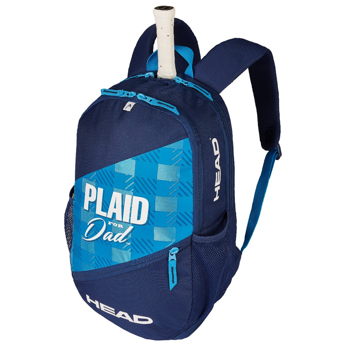 Head Plaid for Dad Elite Backpack Racquet Bag (Blue)