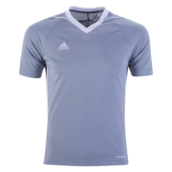 adidas Men's Tiro 17 Jersey Light Grey/White、mySite、noshort