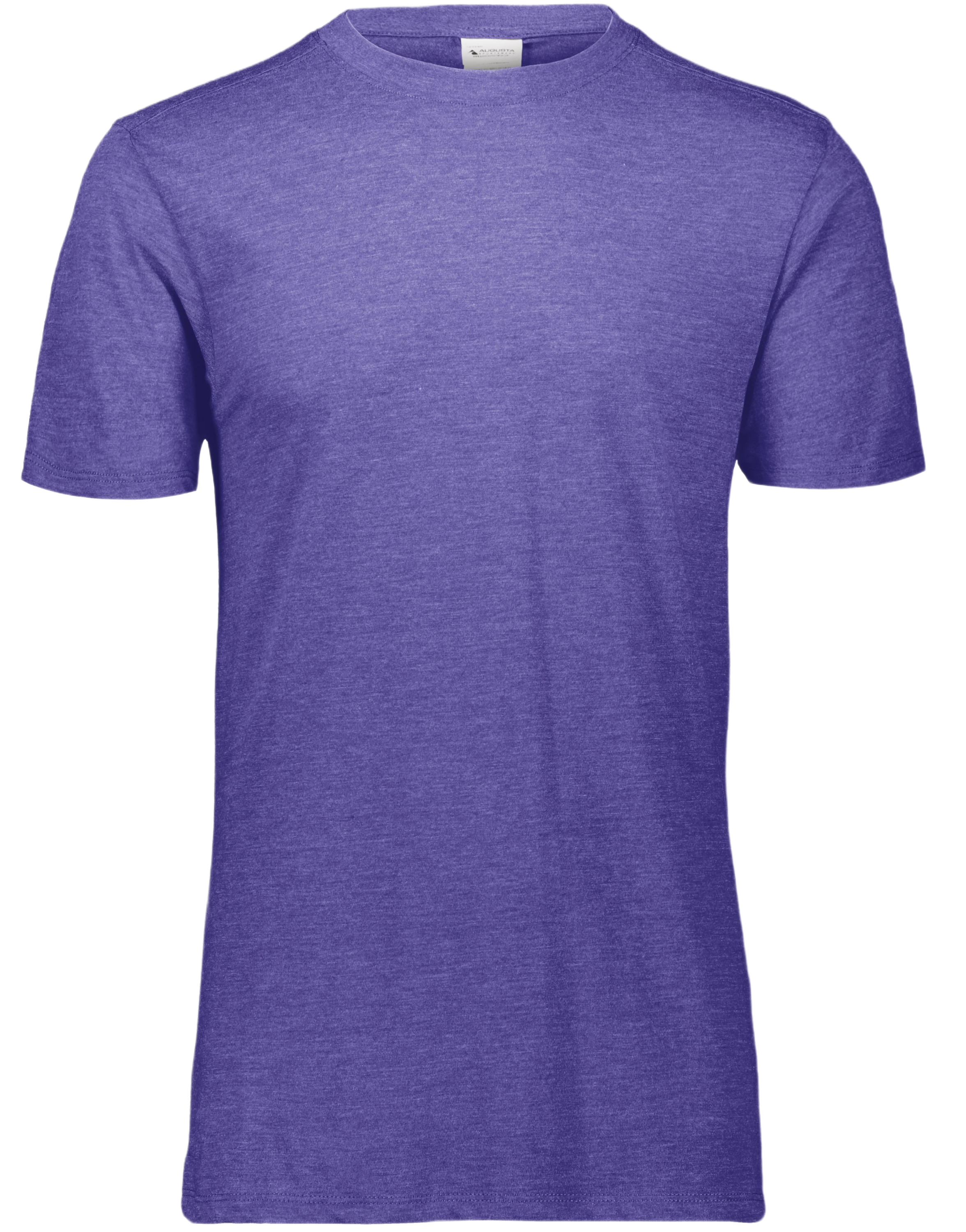 Augusta Tri-Blend Tee - Purple Heather、mySite、noshort