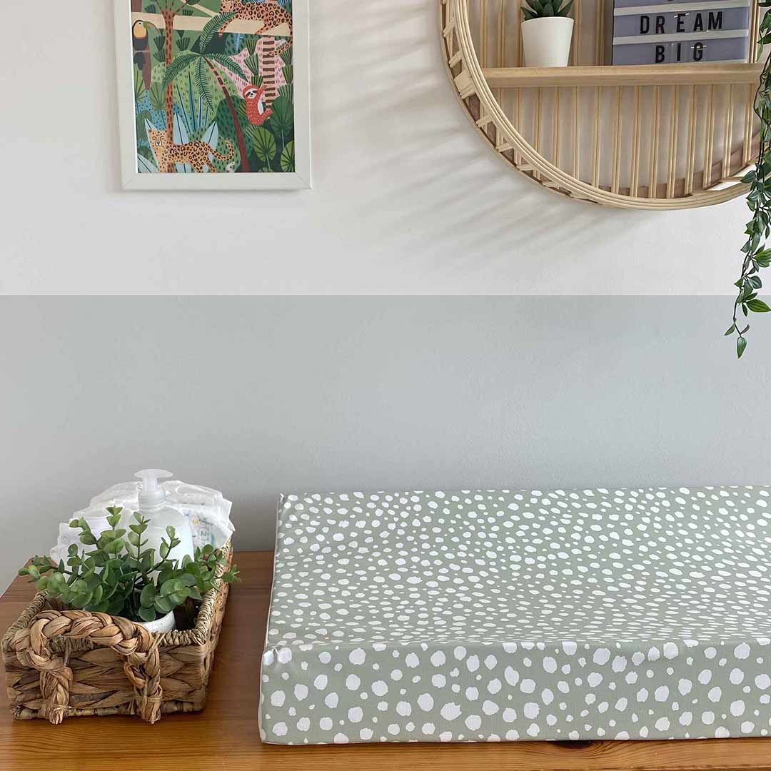  Mama Shack Anti Roll Changing Mat - Sage Spotty、mySite、merchandisen