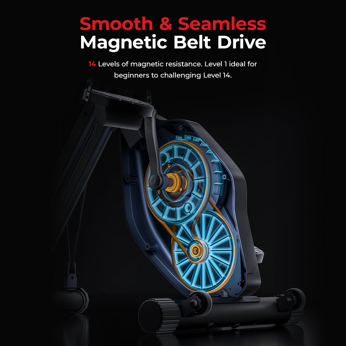  Foldable Magnetic Recumbent Exercise X-Bike、mySite、ghnorth