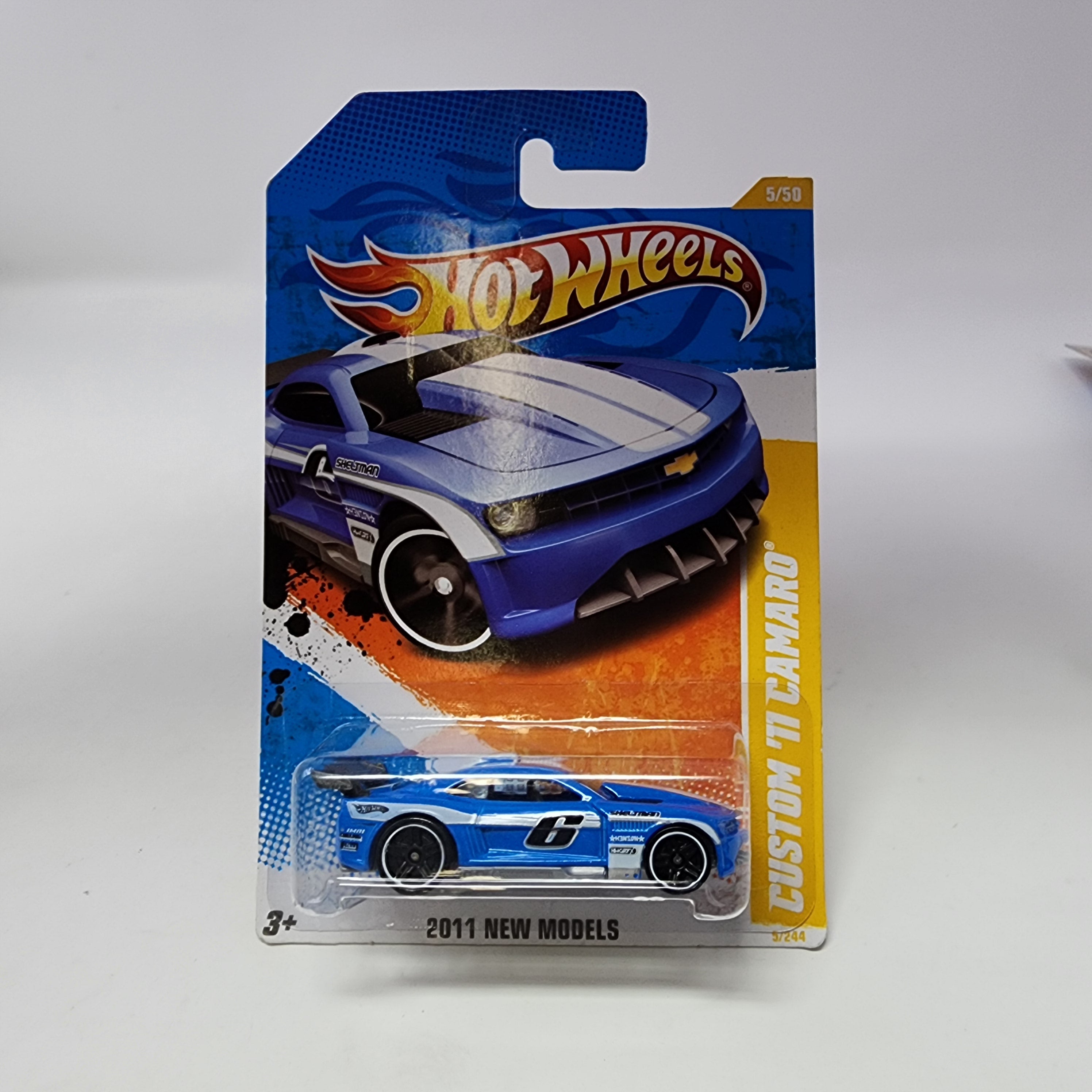Custom '11 Camaro #5 * BLUE * Hot Wheels 2011 New Models、mySite、hgirdovlk