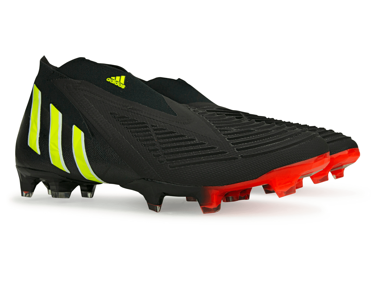 adidas Men's Predator Edge+ FG Black/Solar Yellow、mySite、noshort