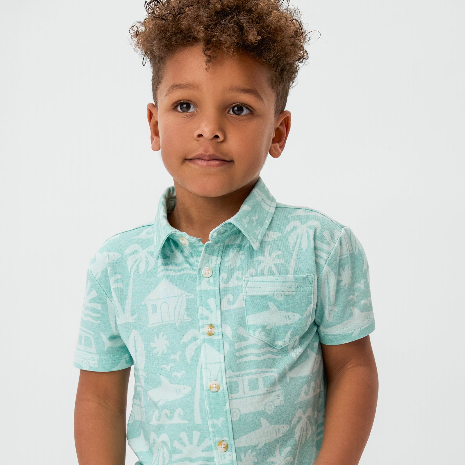  Mint Surf Shack Button Down Polo、mySite、layawaytickets