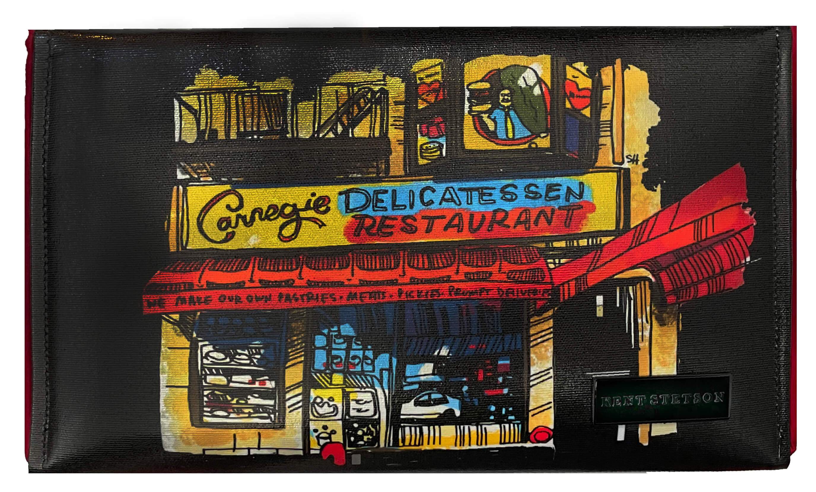 Carnegie Deli Clutch by Kent Stetson - Blue or Black、mySite、topwebapps