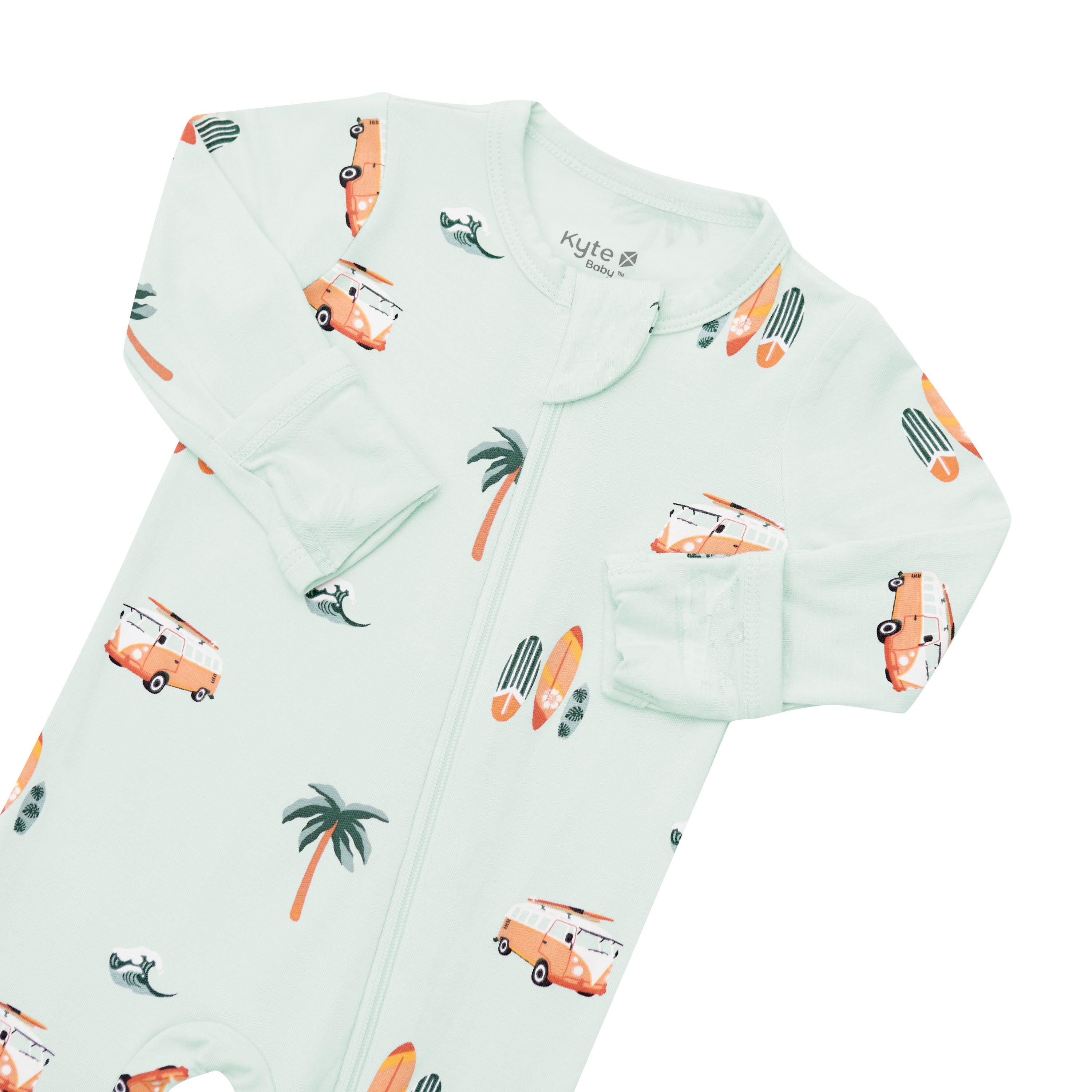  Zippered Footie in Dew Surf、mySite、layawaytickets