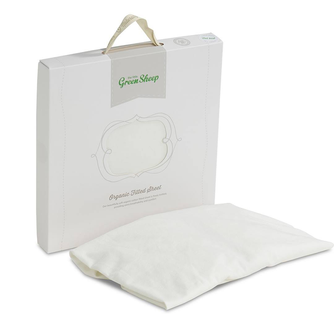  The Little Green Sheep - Organic Jersey Fitted Sheet - Stokke/Leander 70x120cm、mySite、merchandisen